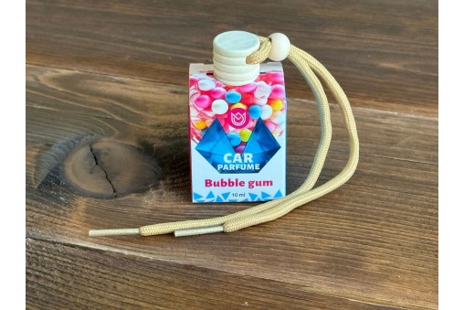 Bubble Gum - guma balonowa - zawieszka zapachowa do samochodu z drewnianą zakrętką