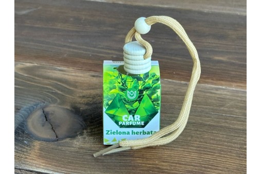 Zielona herbata - zawieszka zapachowa do samochodu z drewnianą zakrętką