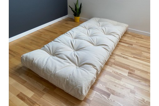 Futon WEŁNIANY 100x200 - naturalny materac
